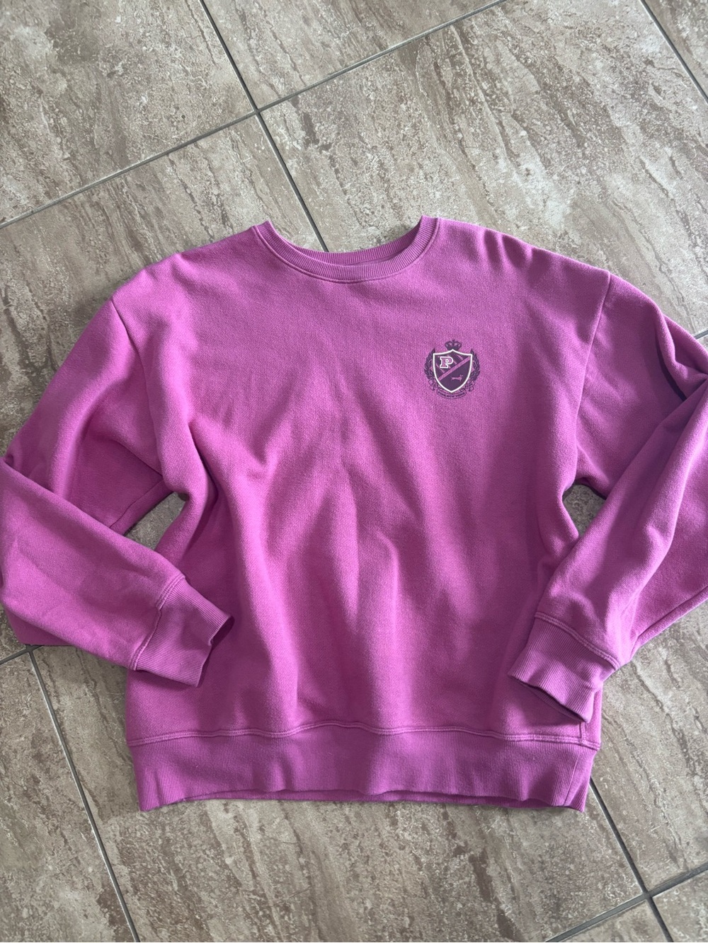 Victoria's Secret pink y2k crewneck hot pink sweatshirt